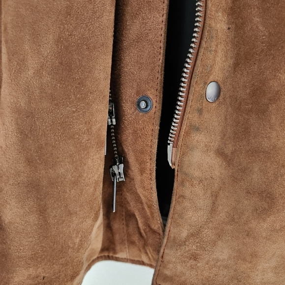 John Varvatos Star Suede/Leather Jacket (Brown, Small) Excellent condition - Picture 6 of 8